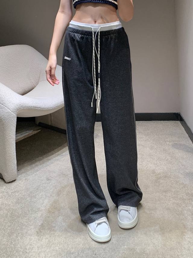 chane* 25Ss Spring And Summer New Double Waist Casual Trousers | Exclusive Hi