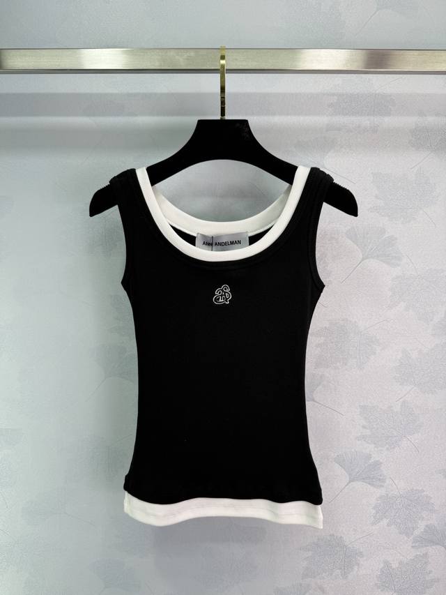 Niche*2025 Spring And Summer Contrast Color Knitted Vest Custom Yb Imported Wool