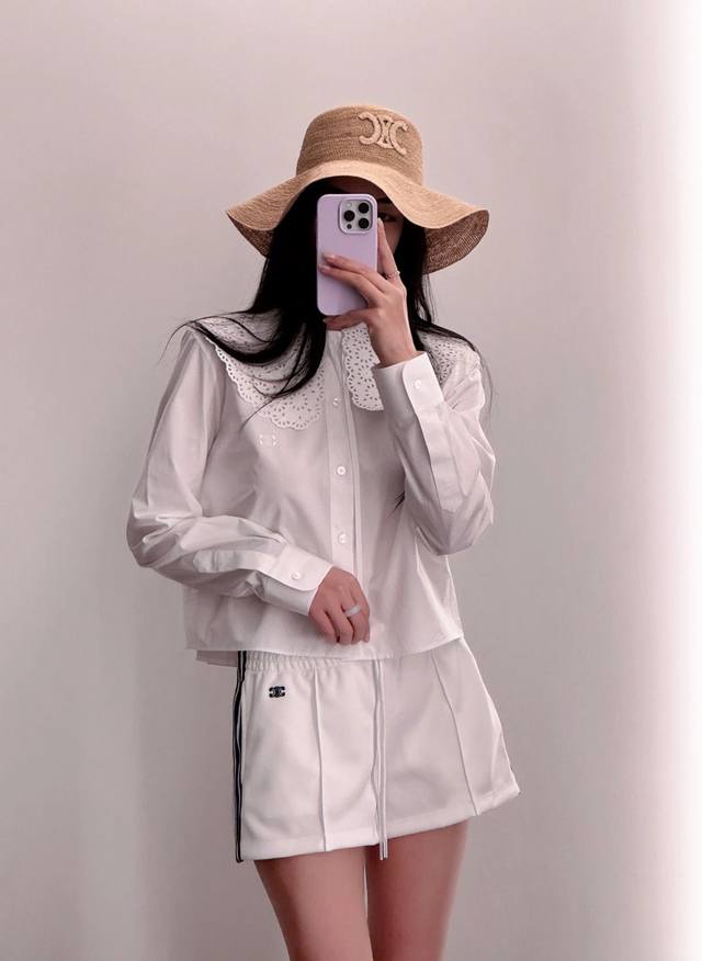 celin* 25Ss Spring And Summer New Arc De Triomphe Embroidered College Style E