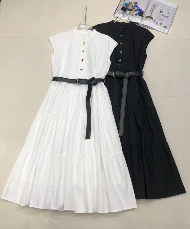 louis Vuitto* 25Ss New Dress With Belt Version Slimming Upper Body Effect Sup