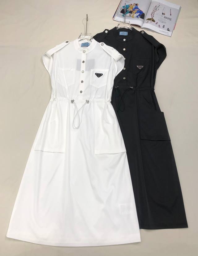 pr141 2025 Summer New Dress Round Neck Design Breaks The Dull Feeling Chest P