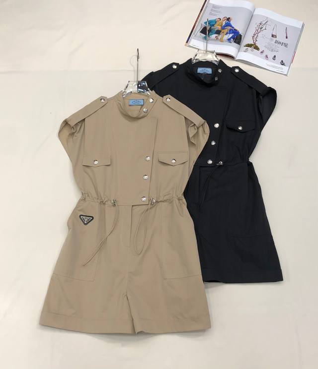 pr141 2025 Summer New Jumpsuit Workwear Jumpsuit Waist Design Adjustable Tria