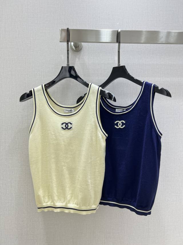 Strongly Recommends Cha*2025 Spring And Summer New Classic Vest Sweater 100% Woo