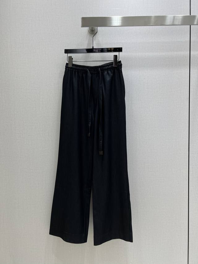 Highly Recommend Lv*2025 Spring And Summer New Tencel Denim Straight Trousers. T
