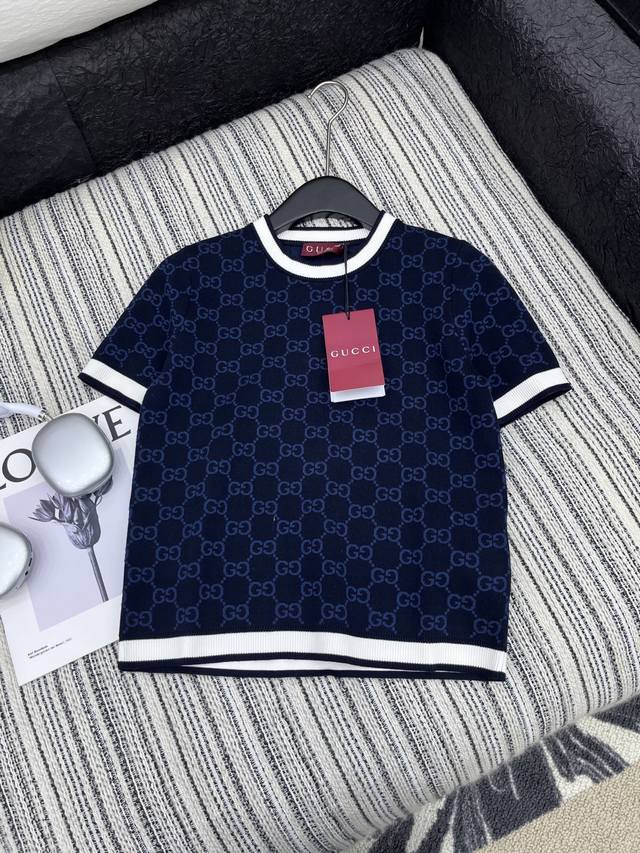 Hot Item In Stock Original Quality Gucc* 25 New Short-Sleeved Sweater Exquisite