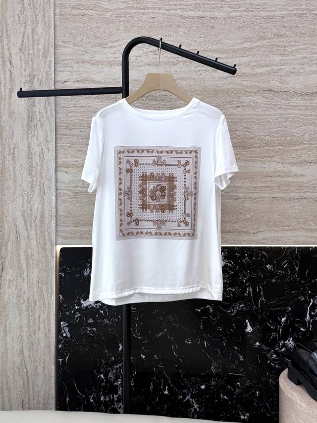 ad036#Silk T-Shirt Special Customized 89% Silk Printed Short Sleeve T-Shirt M