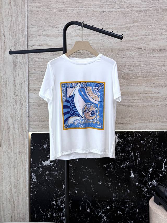 ad035#Silk T-Shirt Special Customized 89% Silk Printed Short Sleeve T-Shirt M