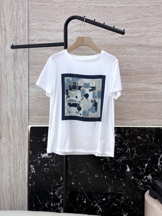 ad032#Silk T-Shirt Special Customized 89% Silk Printed Short Sleeve T-Shirt M
