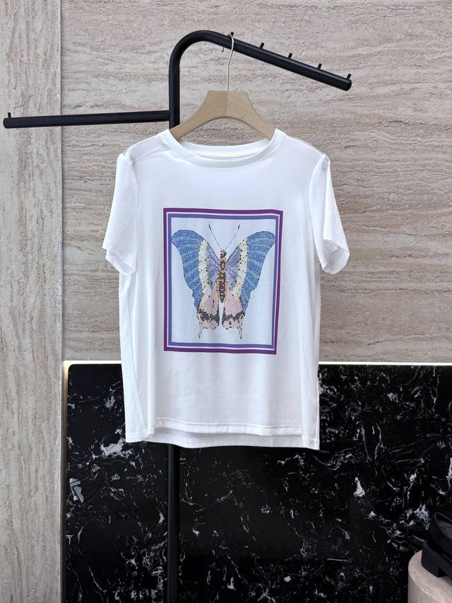 ad029#Silk T-Shirt Special Customized 89% Silk Printed Short Sleeve T-Shirt M