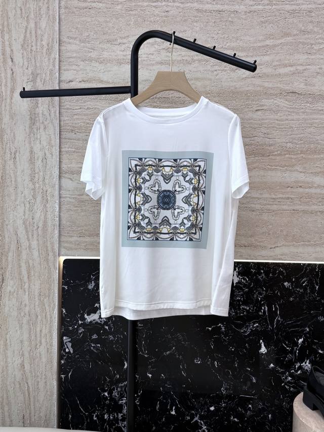 ad028#Silk T-Shirt Special Customized 89% Silk Printed Short Sleeve T-Shirt M