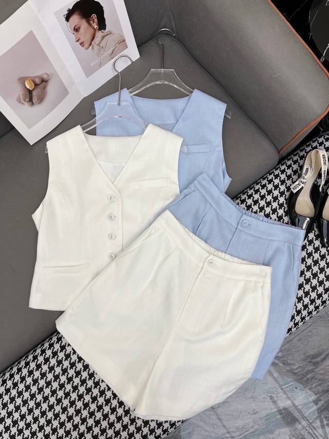 dio* 25Ss New Vest Jacket Shorts Suit Fashionable And Generous Two Colors Thr