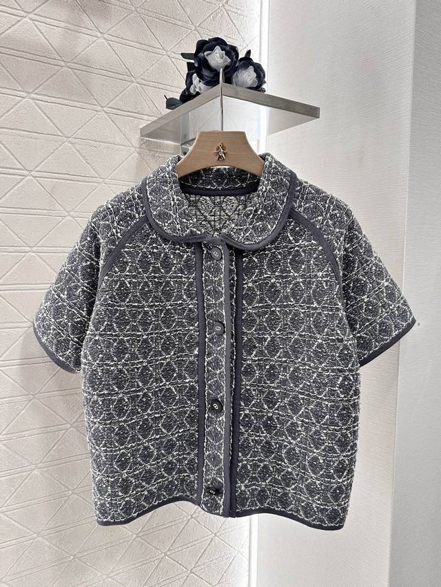 dio*2025 New Arrivals Raglan Knitted Short-Sleeved Cardigan Customized Yb Cot
