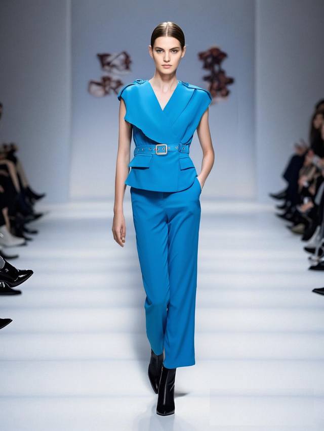 Suit Hot-Selling Women's Clothing New Fashion Cross Lapel Front Lotus Leaf Flyin