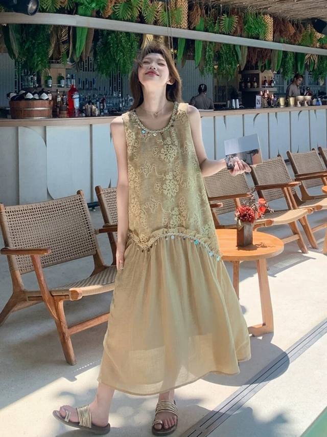 Dress 2670 Women's Summer Heavy Industry Temperament Super Beautiful Holiday Sty