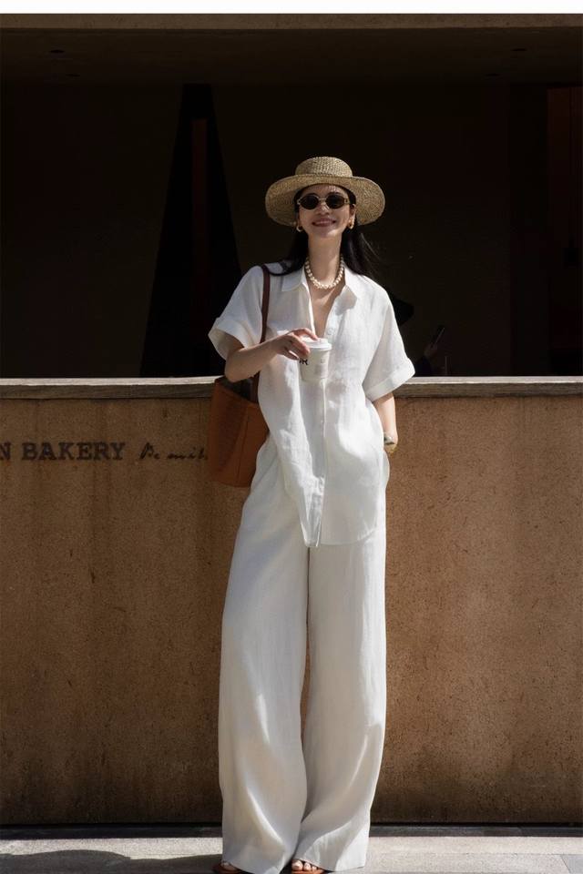Suit Heavy 100% Fermented Linen Suit High-Grade Explosive Version Simple And Atm