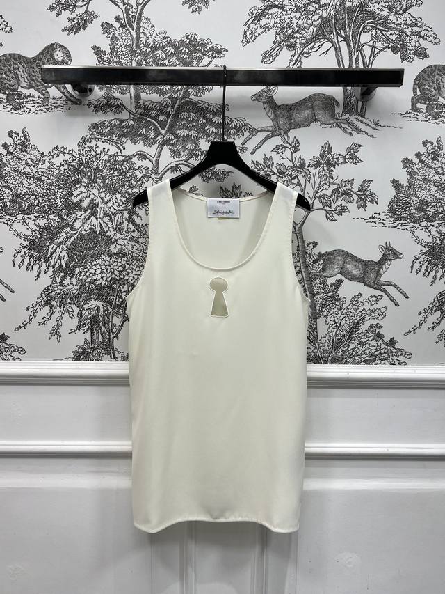 25 Spring And Summer New Key Hollow Vest Dress Sleeveless Age-Reducing Slim H