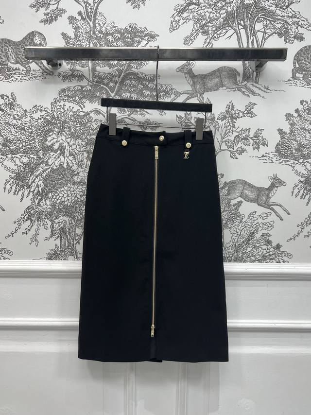 l Home 25 Spring And Summer New High-Waisted Zipper Decorated Skirt Hip-Huggi