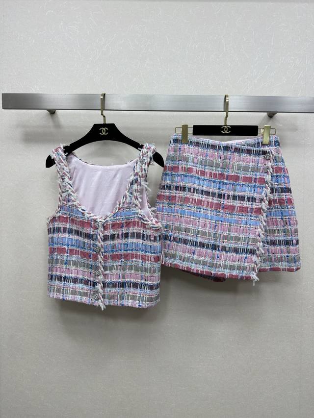 Vest Skirt 25Ss Chane *Spring And Summer Series New Pink Temperament Chanel Styl