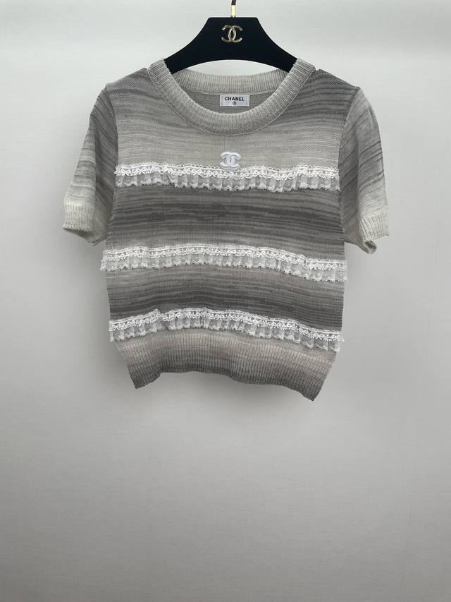 c Home Lace Stitching Knitted Short Sleeves Classic And Timeless Suitable For