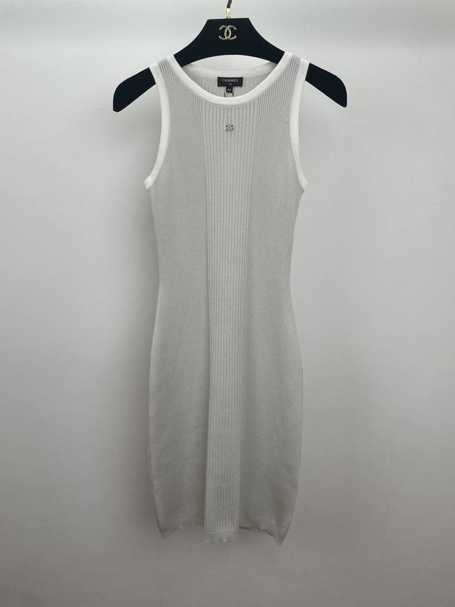 c Home 25Ss Knitted Round Neck Vest Skirt Classic Brand Double C Letter Logo