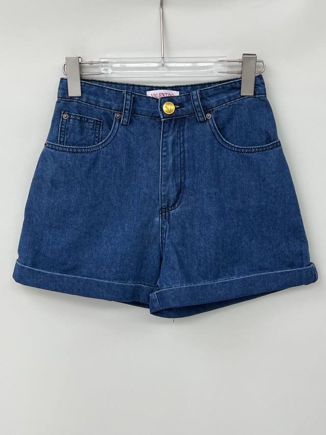 25 New Vt Rear Double Pocket Hardware Hem Shorts Made Of 100% Cotton Fabric S