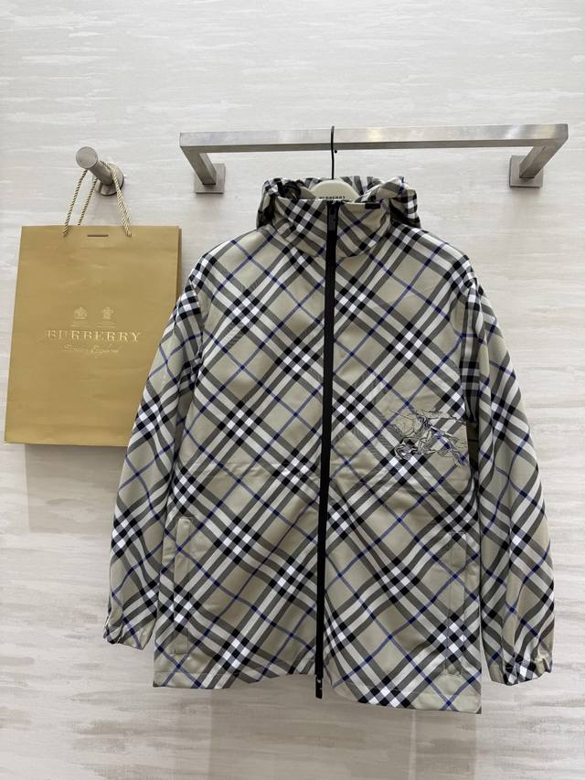 burberr2 Spring And Summer New British Style Hooded Jacket High Quality Spot