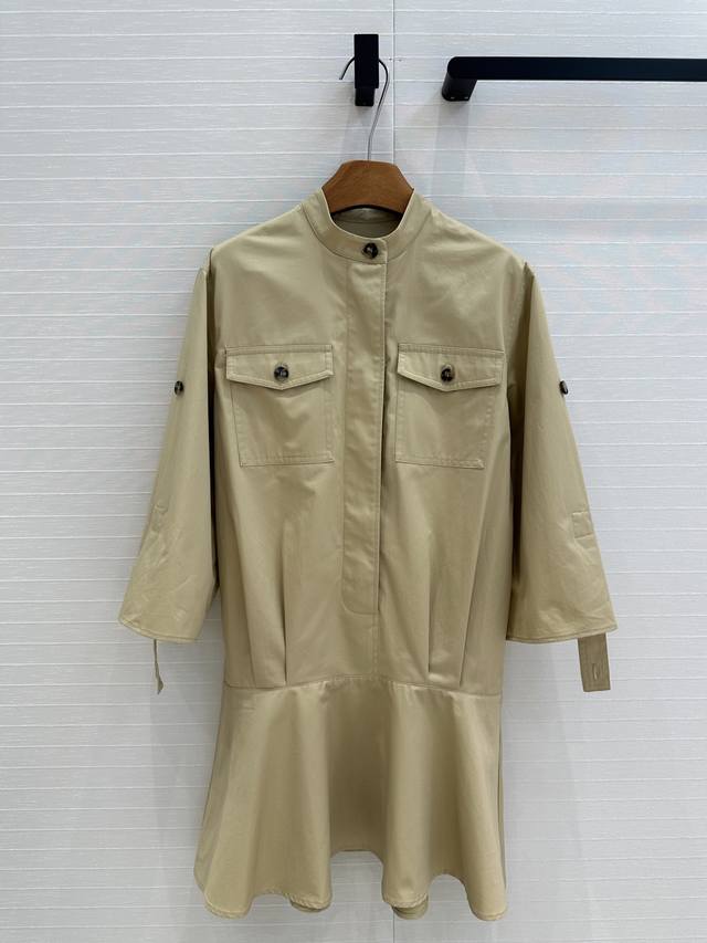 Hot Order Recommendation Lw Early Spring New Cotton Shirt Dress Temperament Slee