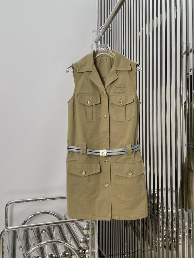 Real Picture Latest Miu 25New Washed Old Belt Work Dress Size Sml