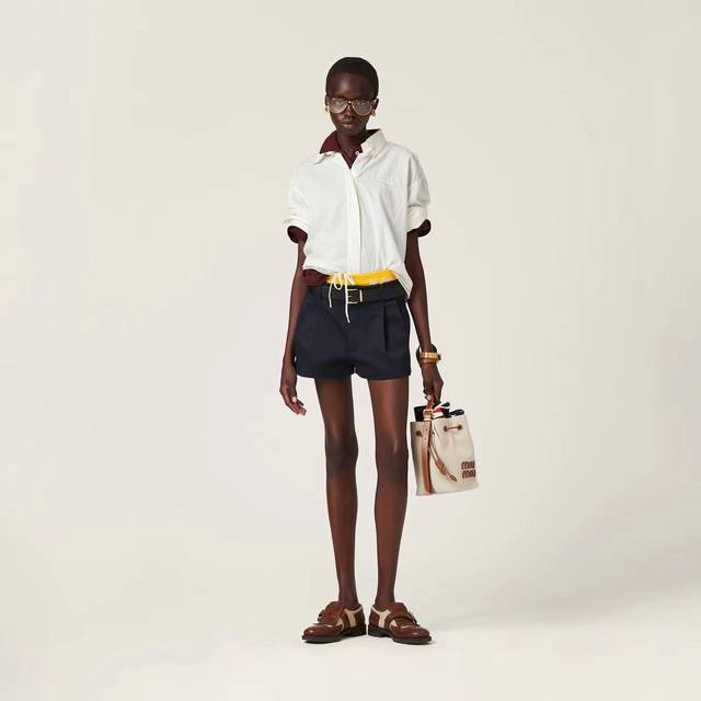New Latest Miu 24New Embroidered Logo Casual Shorts Size: Sml