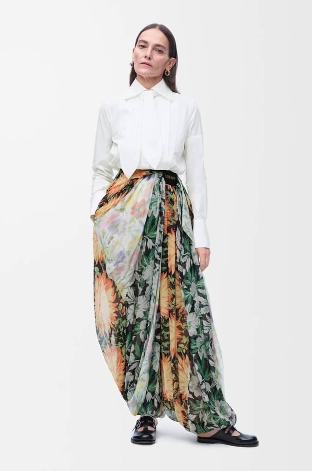 25Ssloewe Ribbon Shirt Park Hye-Min Gisele Same Show Style Main Push Fabric S