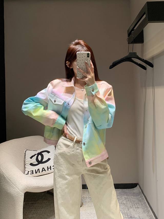 25Ss New Color-Dyed Denim Jacket For Early Spring | Exclusive High-Edition Pr