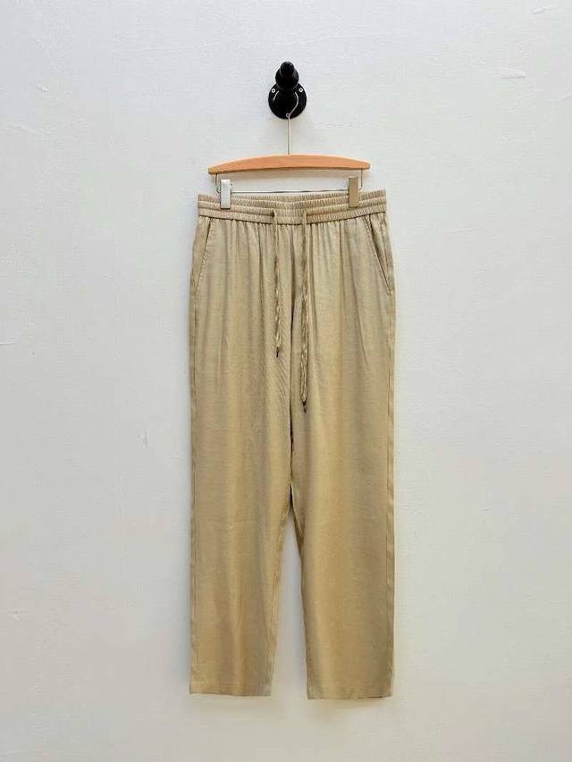 tf Drawstring Linen Casual Pants Oem Factory P Produced Spring And Summer New