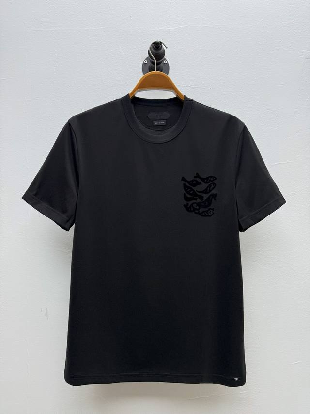 tf Flocking Co-Branded Printed Round Neck T-Shirt Oem Factory P Produced Spri
