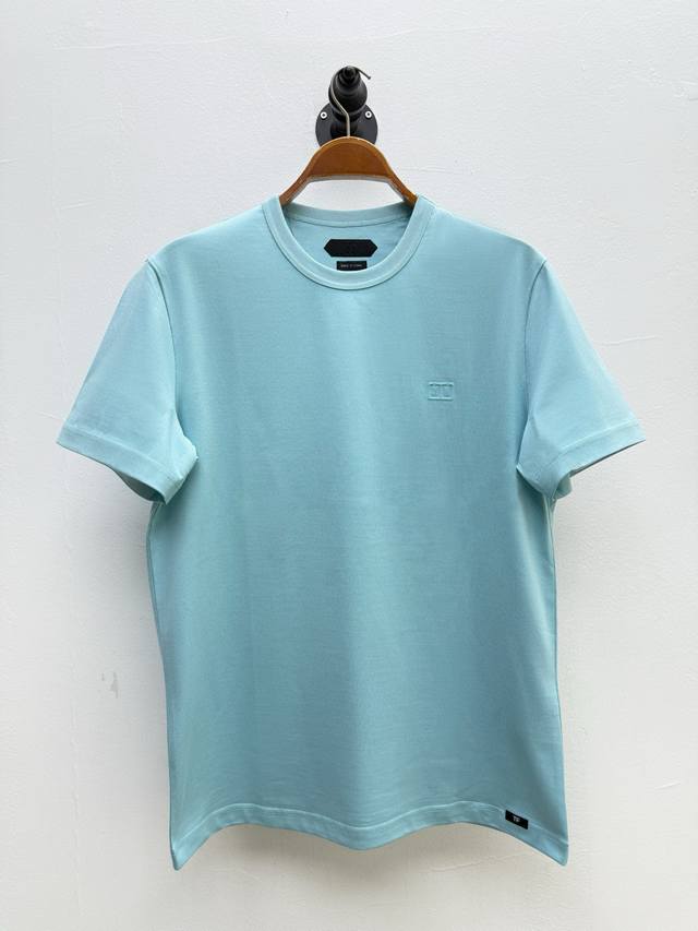 tf Logo Decorated Round Neck T-Shirt Produced By Factory P Spring And Summer