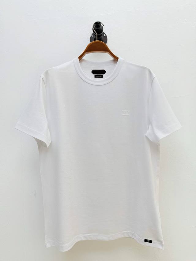 tf Logo Decorated Round Neck T-Shirt Produced By Factory P Spring And Summer