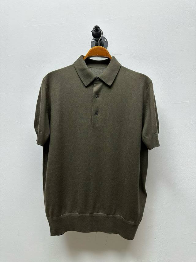 tf Cashmere Silk Blended Knitted Polo Shirt Tail Single Early Spring Series 7