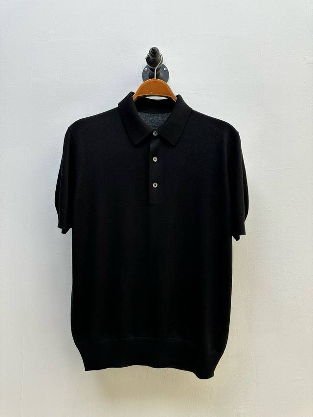tf Cashmere And Silk Blended Knitted Polo Shirt Tail Single Early Spring Seri