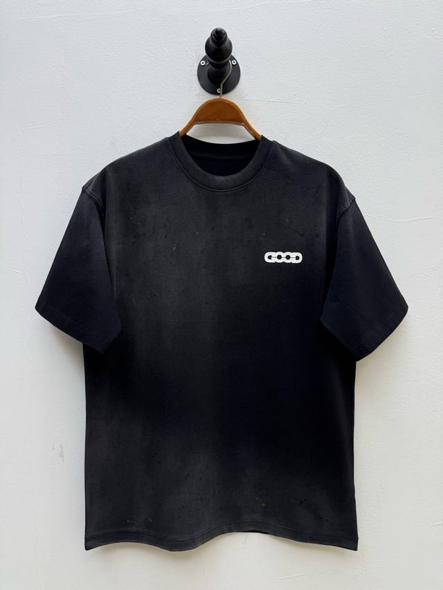 good Ink-Splashed Old Logo Round Neck T-Shirt Produced By Oem Factory P New S