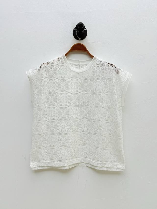 theory Sleeveless Hollow Jacquard Knitted Top Produced By Factory P New Summe