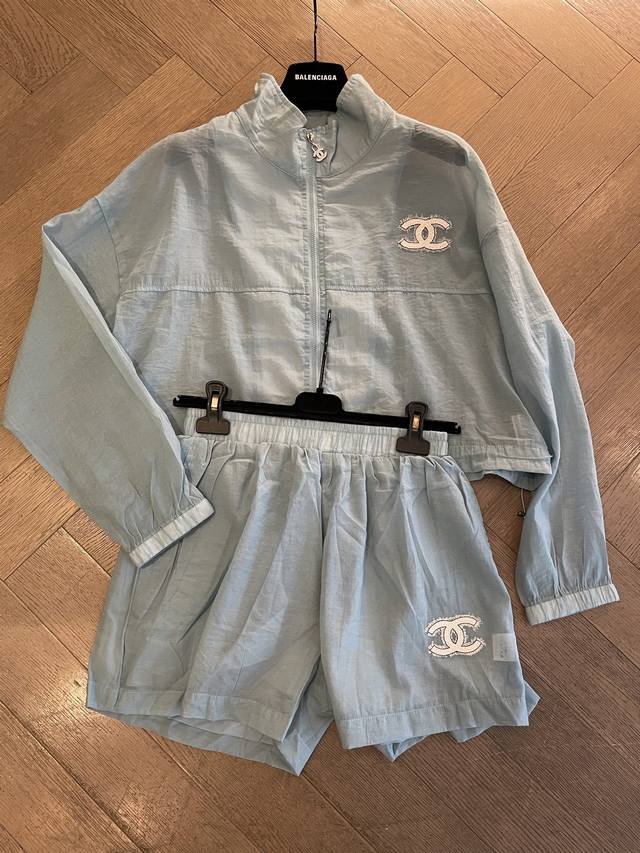 cc Vintage Sun Protection Suit Long Sleeve + Shorts Customized Fabric Lightwe