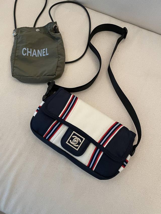 cc New Contrast Color Canvas Bag Customized Canvas Fabric Navy Stripes Contra