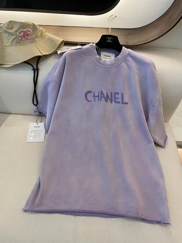 cc Vintage New Style Letter L Pogo Short Sleeve Custom Made Terry Fabric Comf