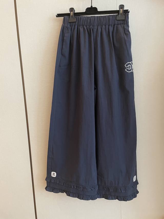 cc Chane's New Lace Straight Pants Simple Straight Cut With Three-Dimensional