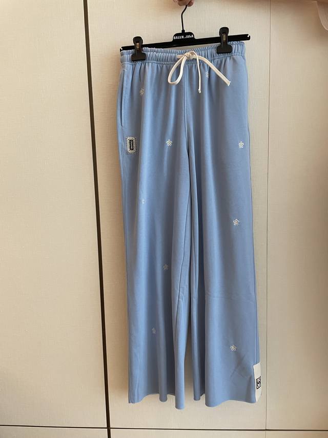 cc Chane Embroidered Casual Pants Are Both Lazy And Exquisite. Loose Fit, Eas