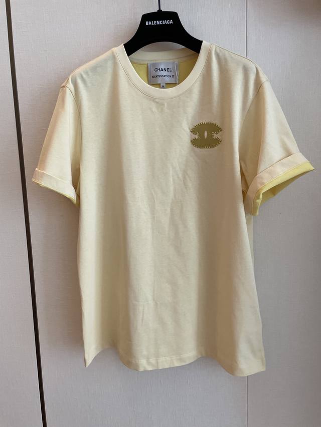 cc Chane's New Short-Sleeved Shirt , Whitening And Energetic Lemon Yellow, Lo