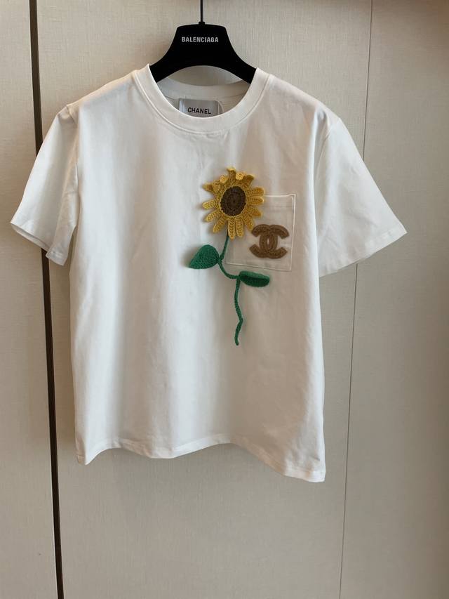 cc Chane's New Sunflower Short-Sleeve Summer Hot Choice Bright Yellow Prints
