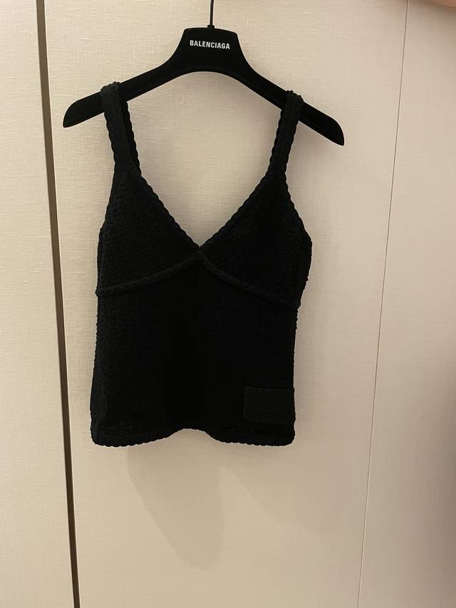 cc25P Spring And Summer New Knitted Camisole Vest High Version Produced Elast