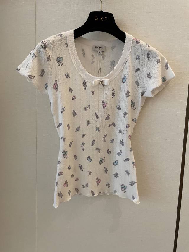 cc24Nbow Knot Short Sleeves Are All Made Of Special Combed Cotton Yarns. Impo