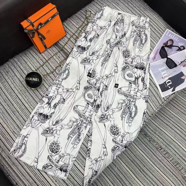 a3025# New Style Printed Casual Pants From Shangxin Gaoban Her* 25 Customized