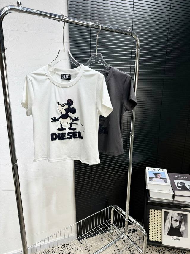 New Models On Sale 25Ss New Short-Sleeved Shirt This Year's Hot Mickey Elements